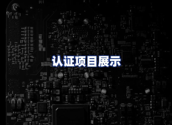 认证项目展示